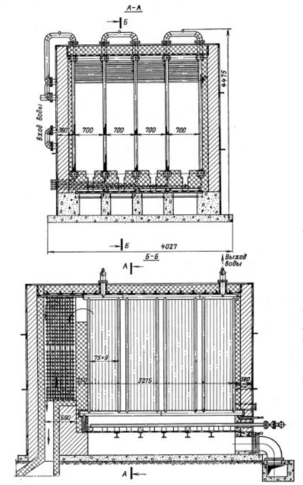 Стальной водогрейный котел ТВГ для работы на природном газе Стальной водогрейный котел ТВГ