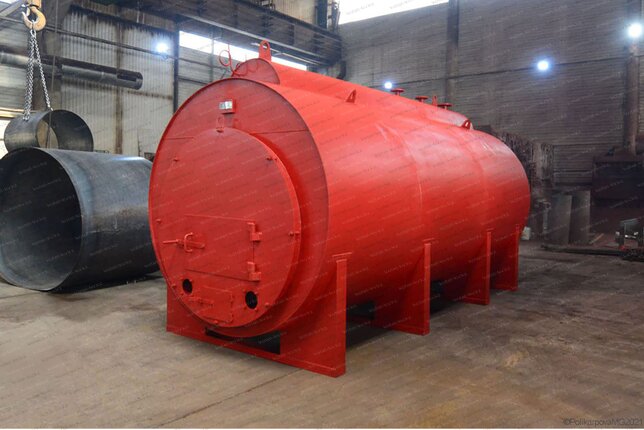 Дровяной жаротрубный котел 500 кг пара в час 115 С